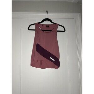 Gymshark Women's S Tank Top Asymmetric Dusky Pink Sporty Athletic Athleisure